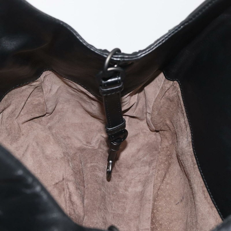 【日本直送】BOTTEGA VENETA INTRECCIATO Campana 包皮革棕色銀色正品 yk20360SAV-19