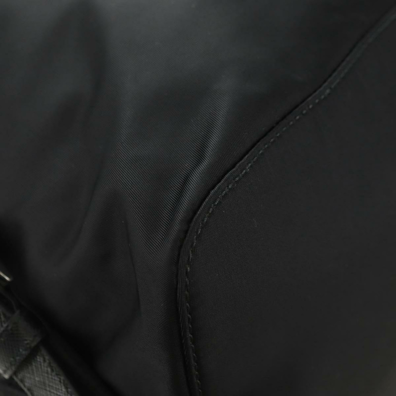【日本直送】PRADA 尼龍雙肩包 黑色 銀色 1BZ811 正品 yk20393SAM-17
