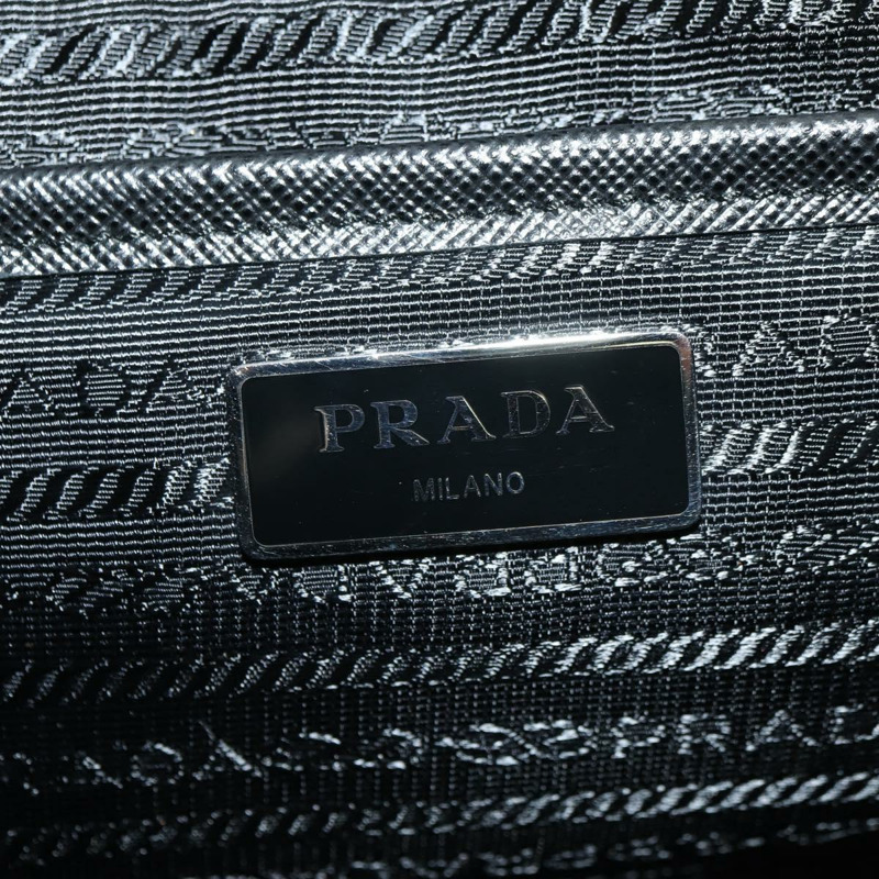 【日本直送】PRADA 尼龍雙肩包 黑色 銀色 1BZ811 正品 yk20393SAM-28