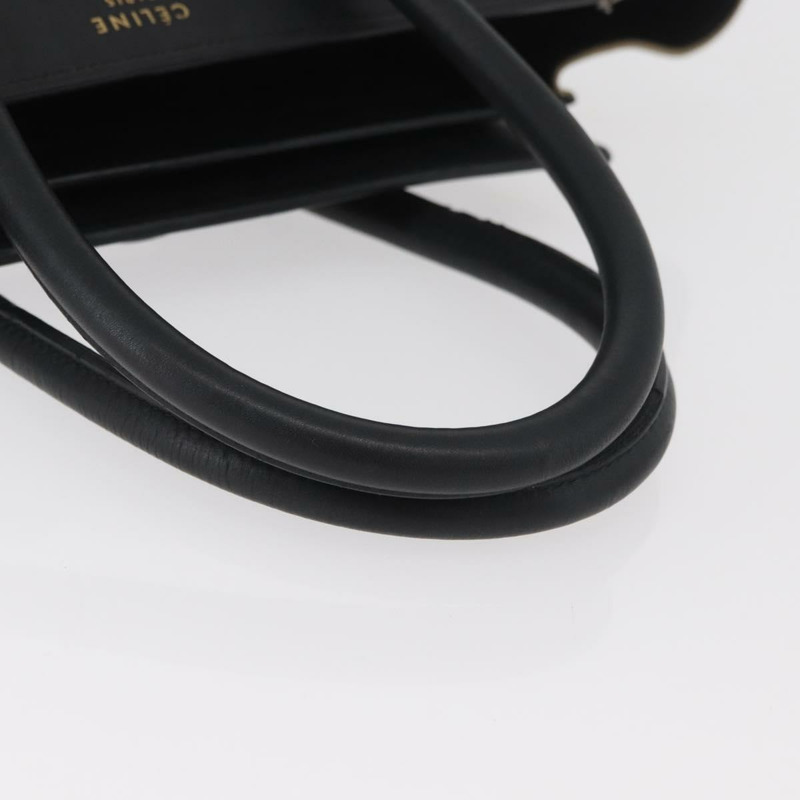 【日本直送】CELINE Luggage Mini Shopper 手提包 皮革 粉紅色 黑色 正品 am11689V-6