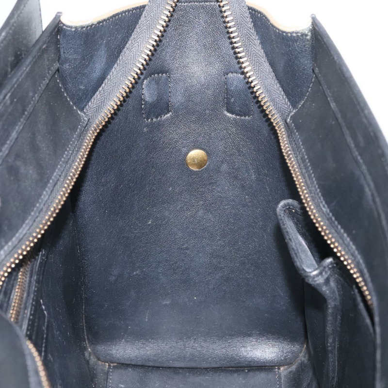 【日本直送】CELINE Luggage Mini Shopper 手提包 皮革 粉紅色 黑色 正品 am11689V-19