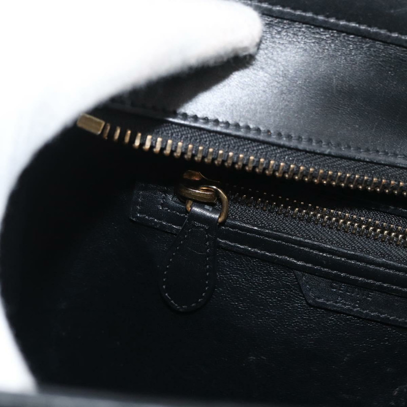 【日本直送】CELINE Luggage Mini Shopper 手提包 皮革 粉紅色 黑色 正品 am11689V-21