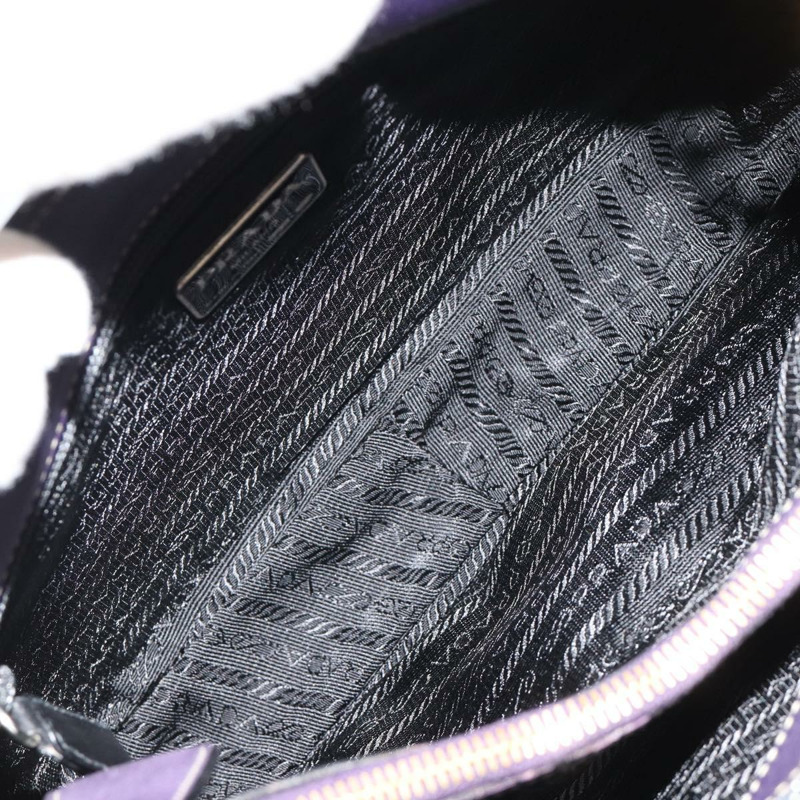 【日本直送】PRADA 鏈條單肩包 皮革 紫色 金色 正品 171280V-9