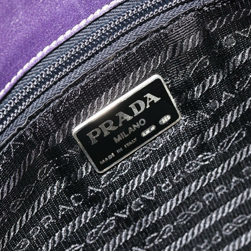 【日本直送】PRADA 鏈條單肩包 皮革 紫色 金色 正品 171280V-16