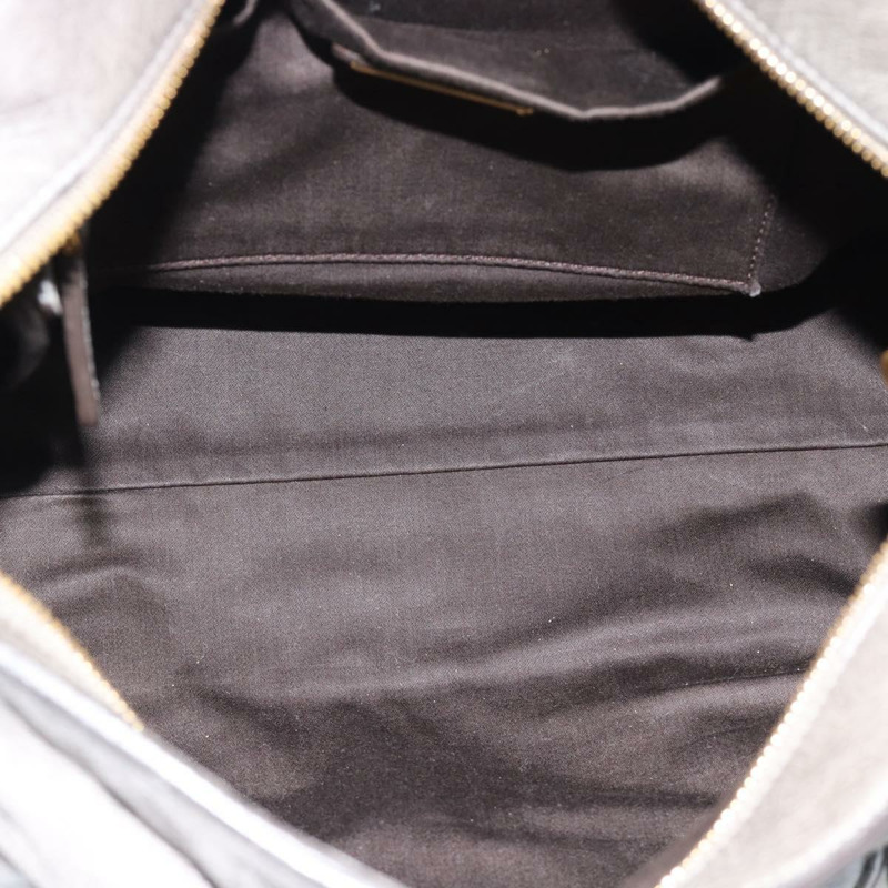 【日本直送】Miu Miu 手提包 皮革 兩用 灰色 金色 正品 182014SAM-9