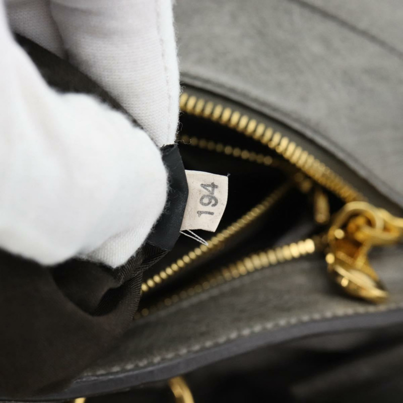 【日本直送】Miu Miu 手提包 皮革 兩用 灰色 金色 正品 182014SAM-10
