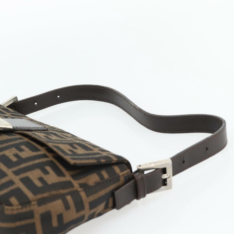 【日本直送】FENDI Zucca帆布Mamma Baguette單肩包 黑色棕色 正品 178872SAM-7
