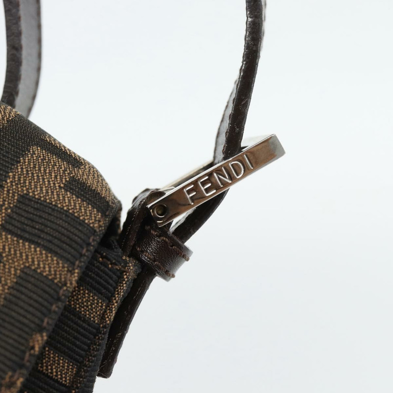 【日本直送】FENDI Zucca帆布Mamma Baguette單肩包 黑色棕色 正品 178872SAM-8