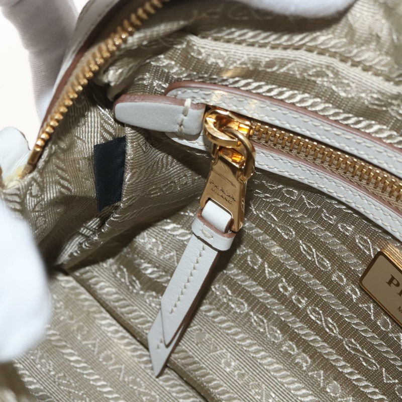 【日本直送】PRADA 提花肩包 米色 金色 正品 182221M-22
