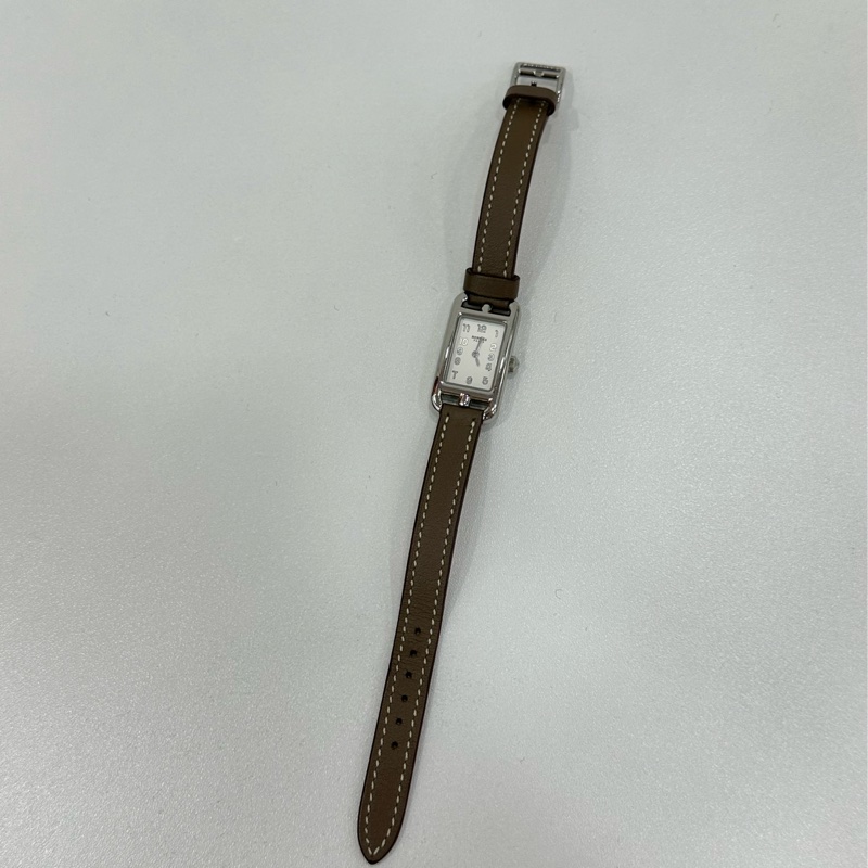 Hermes 愛馬仕女士腕錶女士手錶 Nantucket 腕錶大象灰錶帶 無配件-1