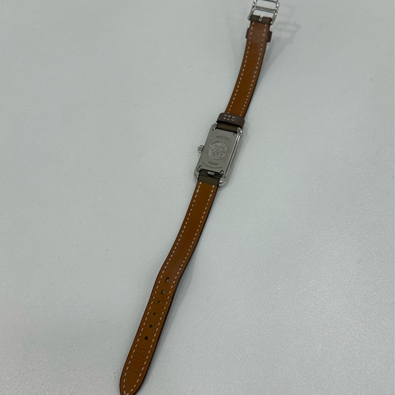 Hermes 愛馬仕女士腕錶女士手錶 Nantucket 腕錶大象灰錶帶 無配件-2