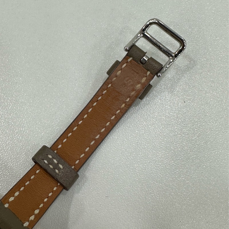 Hermes 愛馬仕女士腕錶女士手錶 Nantucket 腕錶大象灰錶帶 無配件-4