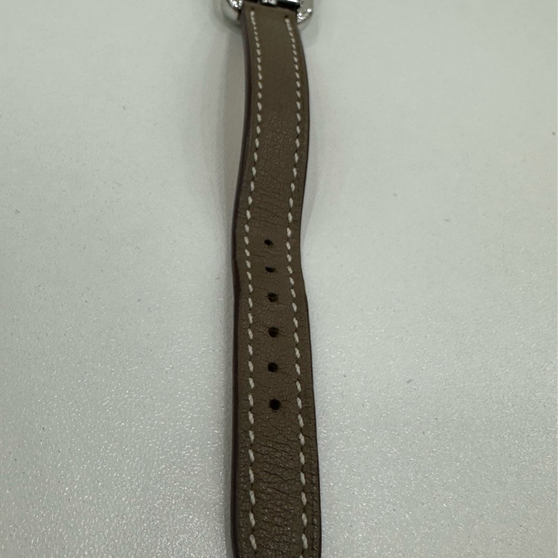 Hermes 愛馬仕女士腕錶女士手錶 Nantucket 腕錶大象灰錶帶 無配件-7