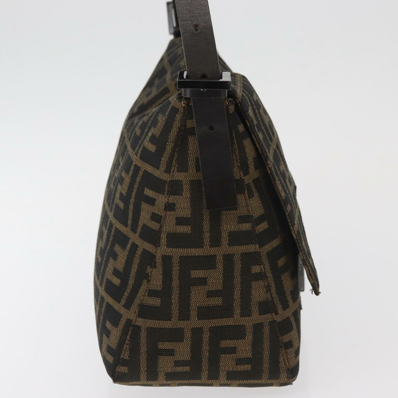 【日本直送】FENDI Zucca帆布Mamma Baguette單肩包 黑色棕色 正品 yk20443SAM-3