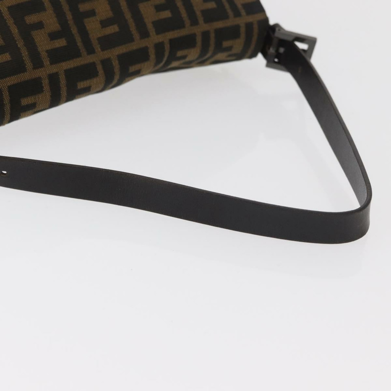 【日本直送】FENDI Zucca帆布Mamma Baguette單肩包 黑色棕色 正品 yk20443SAM-6