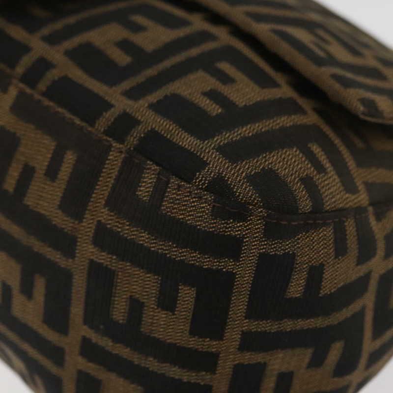 【日本直送】FENDI Zucca帆布Mamma Baguette單肩包 黑色棕色 正品 yk20443SAM-14