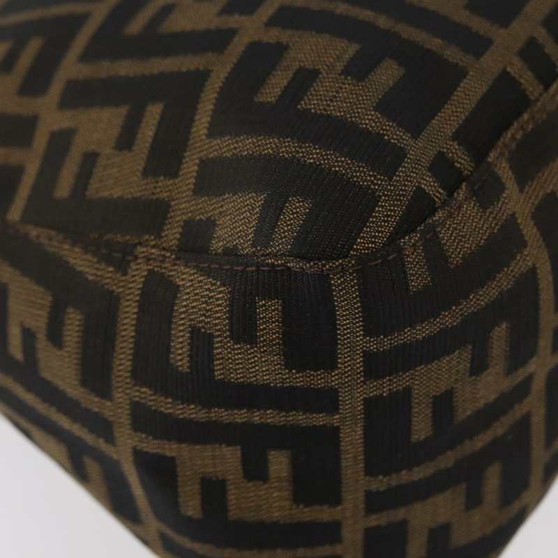 【日本直送】FENDI Zucca帆布Mamma Baguette單肩包 黑色棕色 正品 yk20443SAM-15
