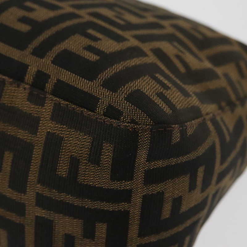 【日本直送】FENDI Zucca帆布Mamma Baguette單肩包 黑色棕色 正品 yk20443SAM-16