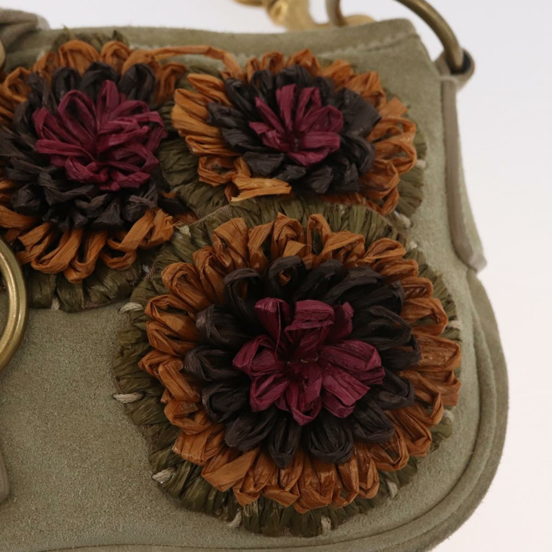 【日本直送】Miu Miu 鏈條單肩包 麂皮 米色 金色 正品 181905M-18