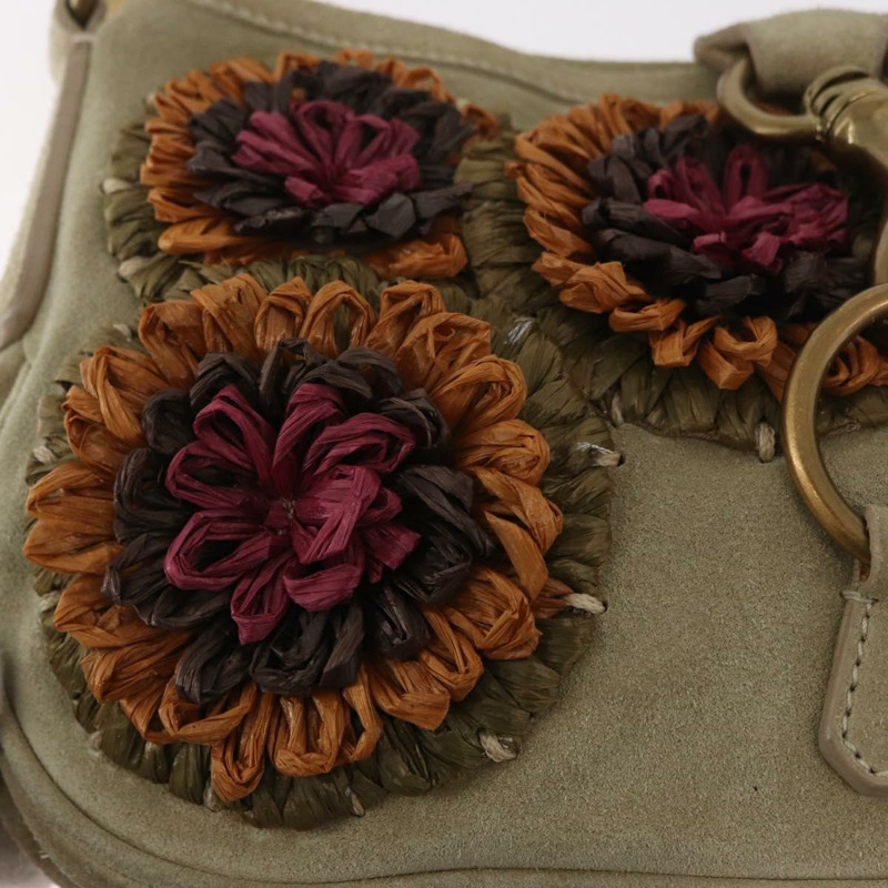 【日本直送】Miu Miu 鏈條單肩包 麂皮 米色 金色 正品 181905M-19