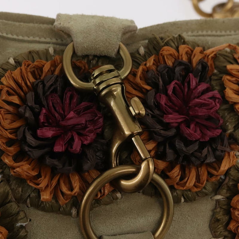 【日本直送】Miu Miu 鏈條單肩包 麂皮 米色 金色 正品 181905M-20