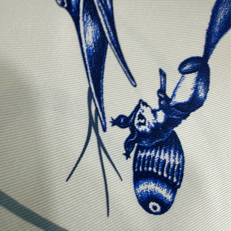 Hermes 愛馬仕 動物字母表系列 絲巾90*90-2
