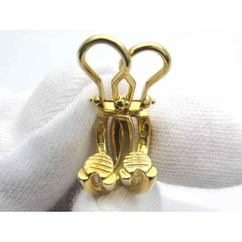 Tiffany & Co. Paloma Picasso 18K金 交織黃金古董耳環 耳夾-2
