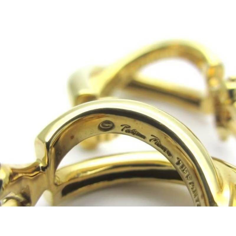 Tiffany & Co. Paloma Picasso 18K金 交織黃金古董耳環 耳夾-5