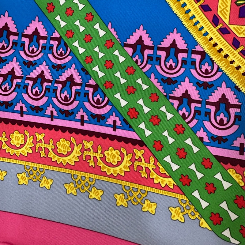 Hermes 絲路系列：黃金與白銀主題 90×90cm-2