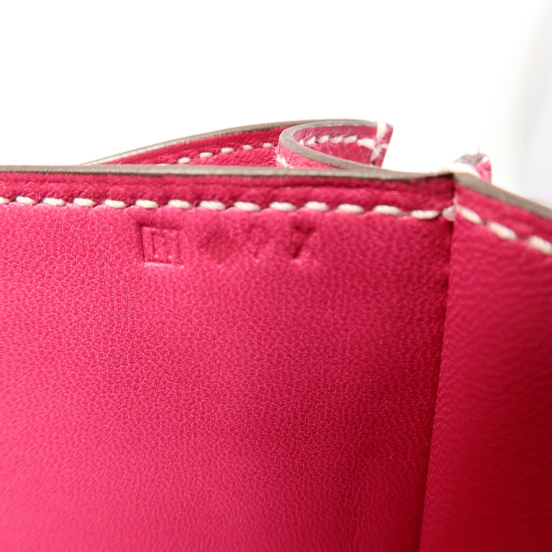 HERMES Epsom皮革Constance 24肩背袋Rose Tyrien-7