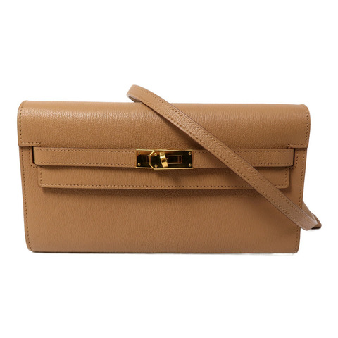 HERMES Chevre皮革Kelly To Go肩背袋Quebracho