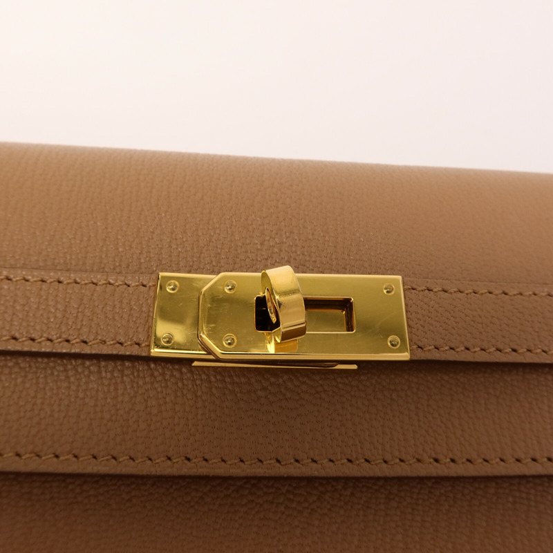 HERMES Chevre皮革Kelly To Go肩背袋Quebracho-7