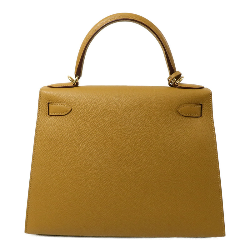 HERMES Epsom皮革Kelly 28手挽肩背兩用袋Sesame-2