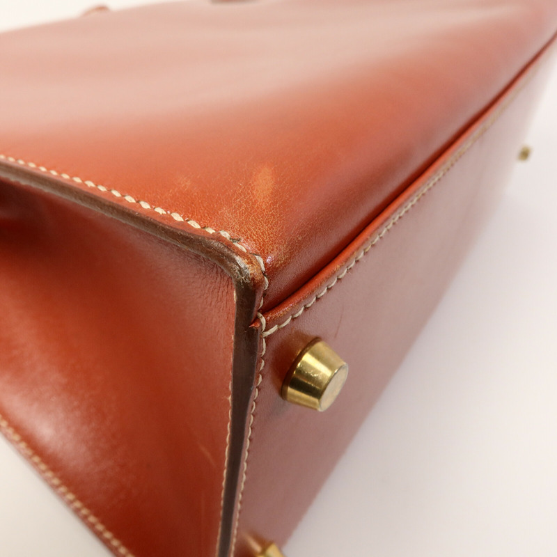 HERMES Box皮革Kelly 32手挽袋-13