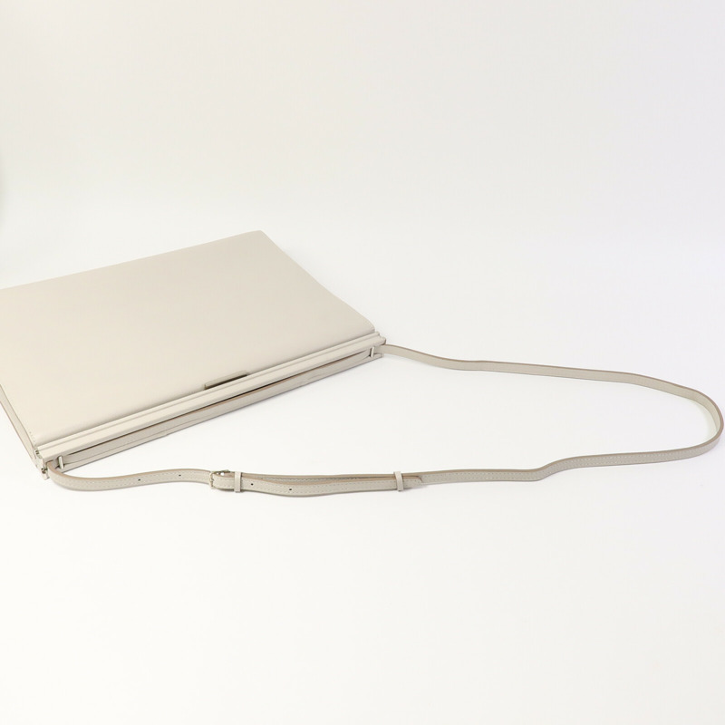 HERMES Evercolor皮革Clic-H 33肩背袋Gris Perle-7