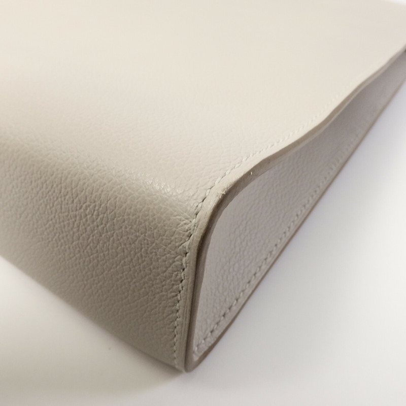 HERMES Evercolor皮革Clic-H 33肩背袋Gris Perle-10