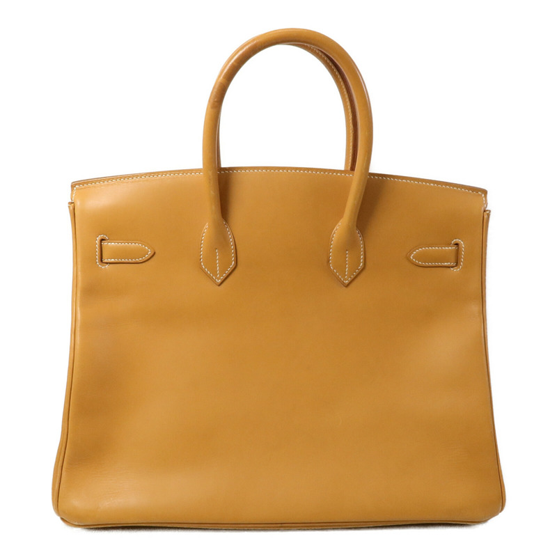HERMES Gulliver皮革Birkin 35手挽袋Beige-2