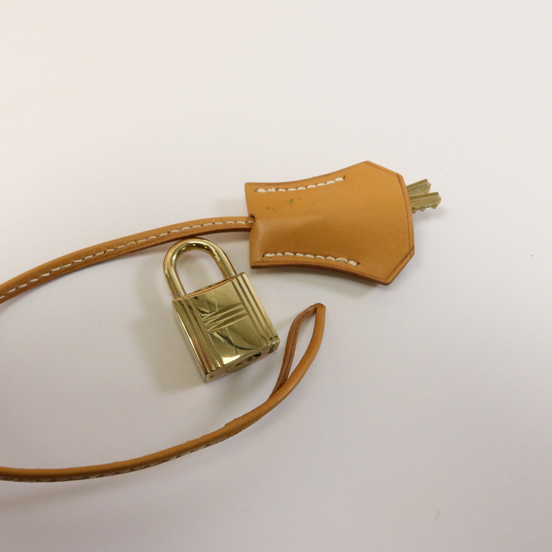 HERMES Gulliver皮革Birkin 35手挽袋Beige-7