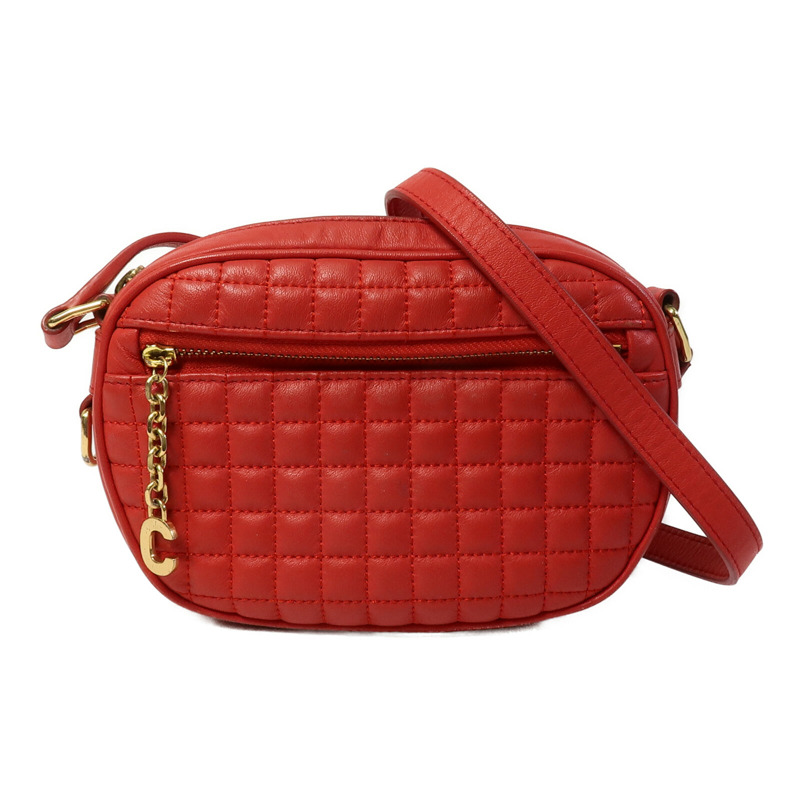 CELINE 牛皮皮革C Charm Shoulder Bag肩背袋-0