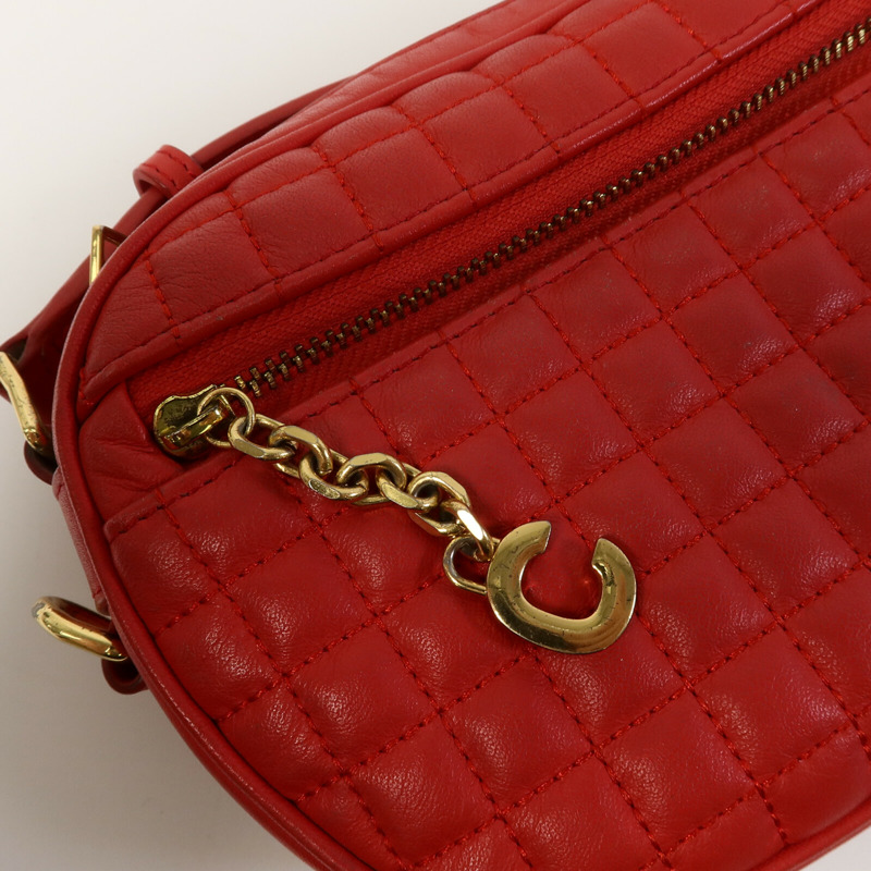 CELINE 牛皮皮革C Charm Shoulder Bag肩背袋-7