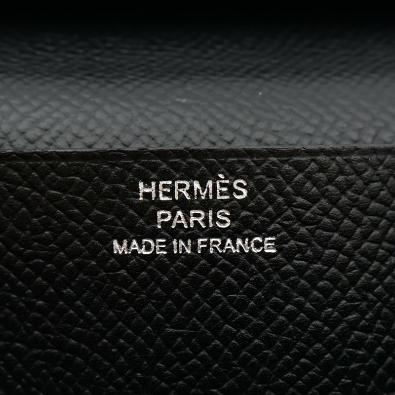 HERMES Epsom皮革Bearn Wallet長錢包Noir-5