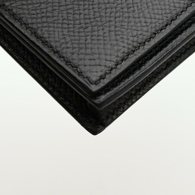 HERMES Epsom皮革Bearn Wallet長錢包Noir-11