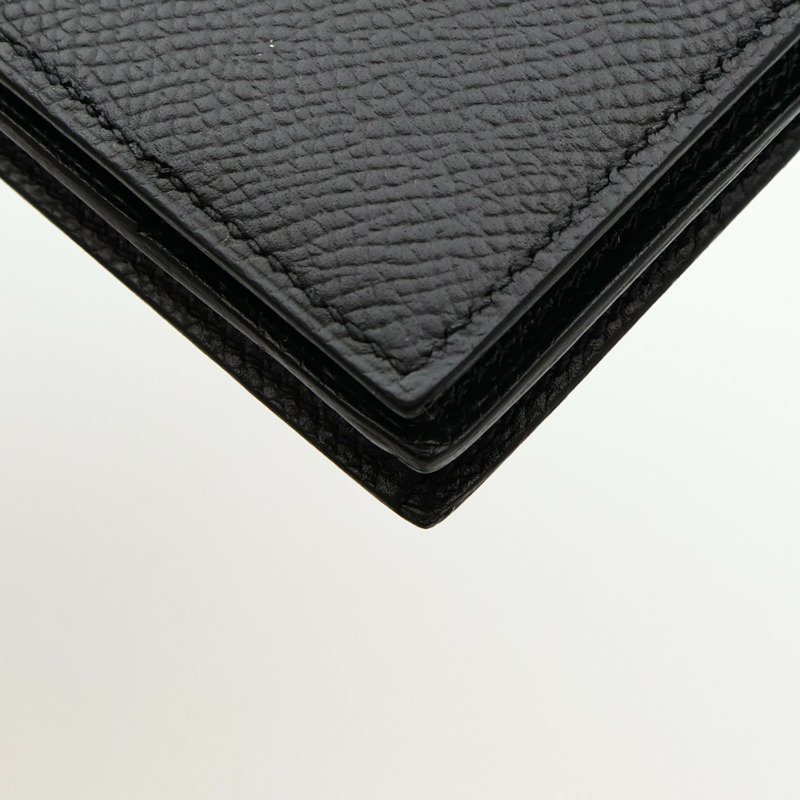 HERMES Epsom皮革Bearn Wallet長錢包Noir-12