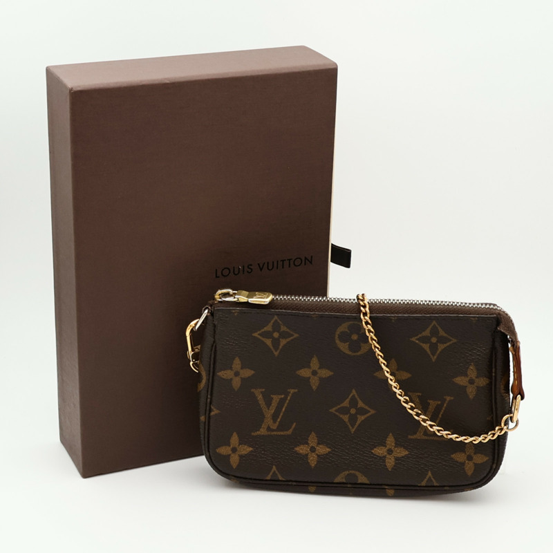 LOUIS VUITTON Monogram Mini Pochette Accessoires手挽袋-8