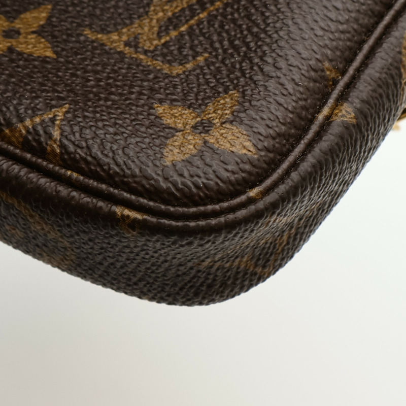 LOUIS VUITTON Monogram Mini Pochette Accessoires手挽袋-10