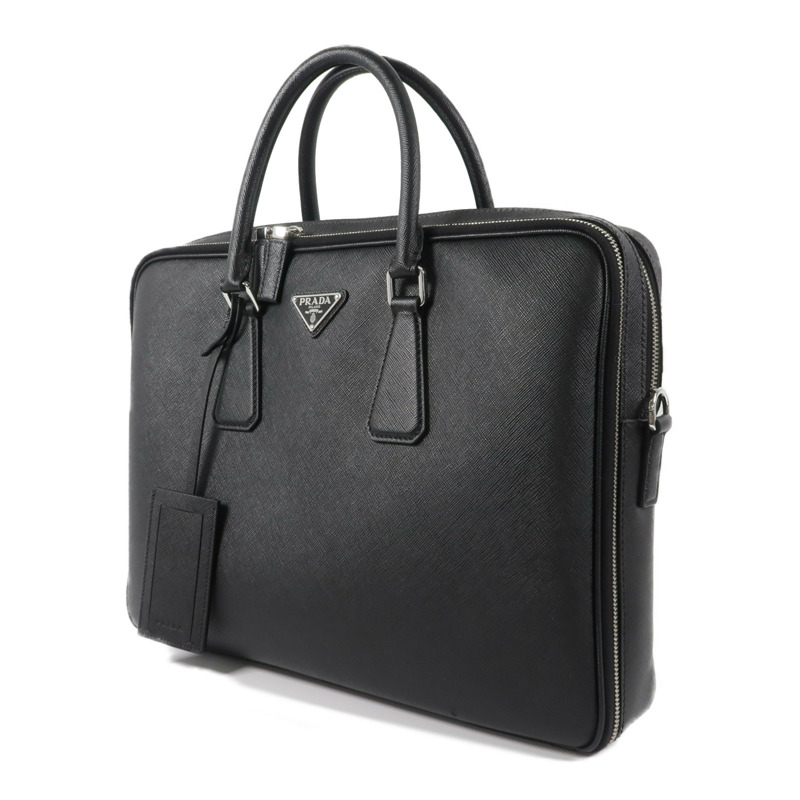 PRADA Saffiano皮革2 Way Shoulder Bag Briefcase手挽肩背兩用袋-2