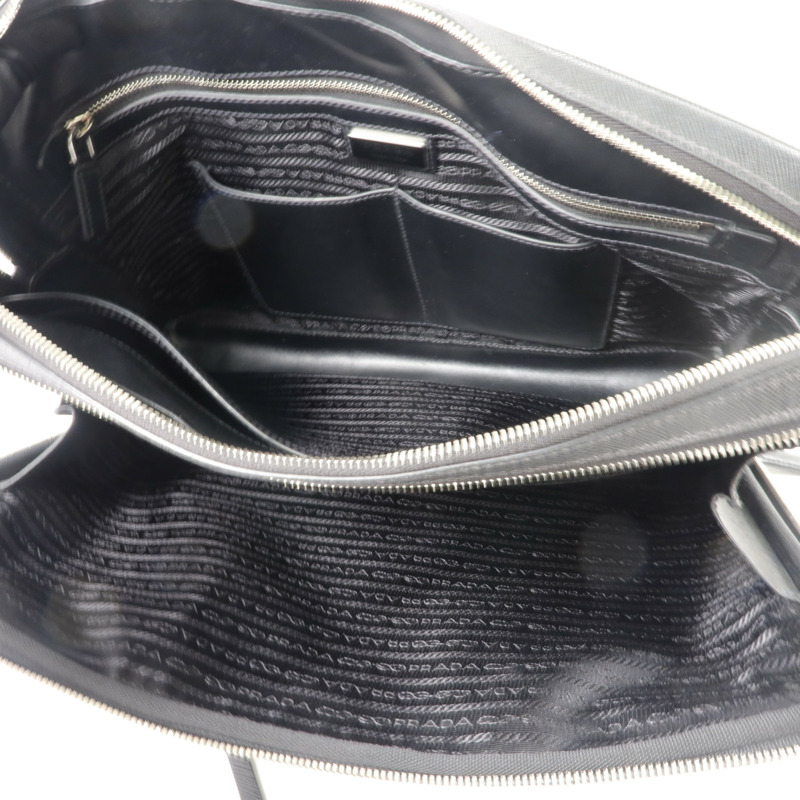 PRADA Saffiano皮革2 Way Shoulder Bag Briefcase手挽肩背兩用袋-4