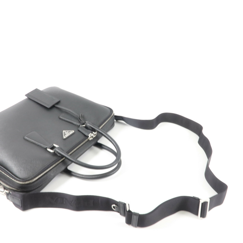 PRADA Saffiano皮革2 Way Shoulder Bag Briefcase手挽肩背兩用袋-6