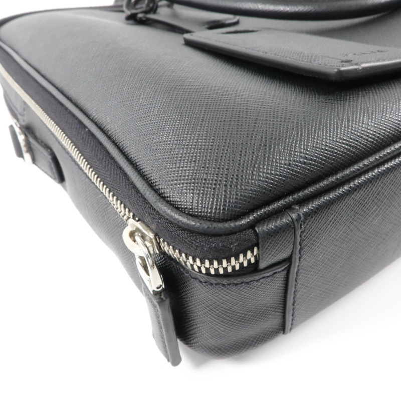 PRADA Saffiano皮革2 Way Shoulder Bag Briefcase手挽肩背兩用袋-13