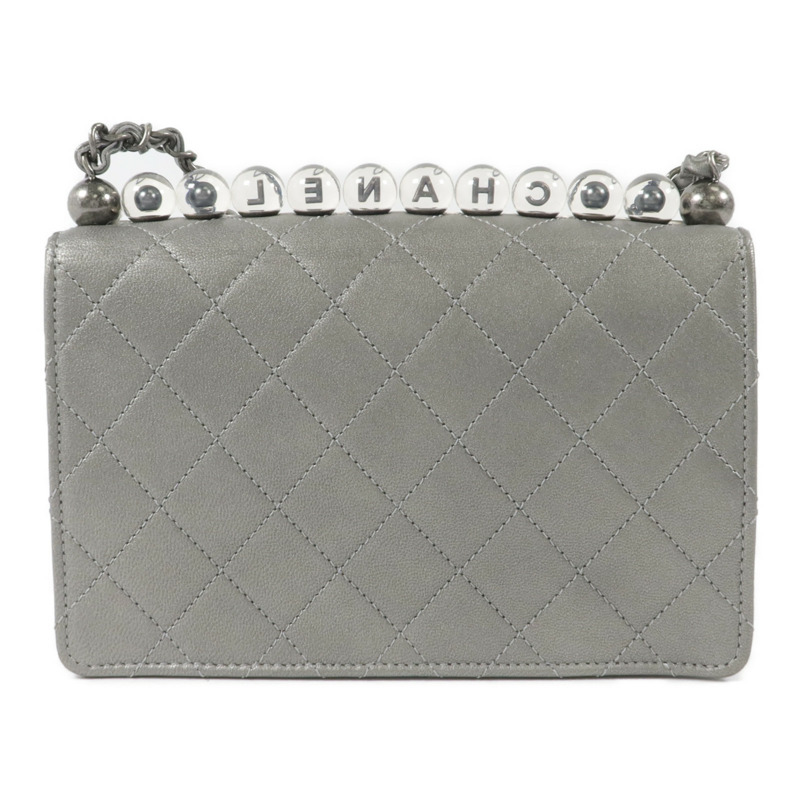 CHANEL 牛皮皮革Matelasse Small Flap Bag鏈帶肩背袋-1
